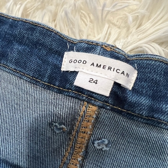 Good American Dark Blue Ankle Jeans as - Picture 5 of 9